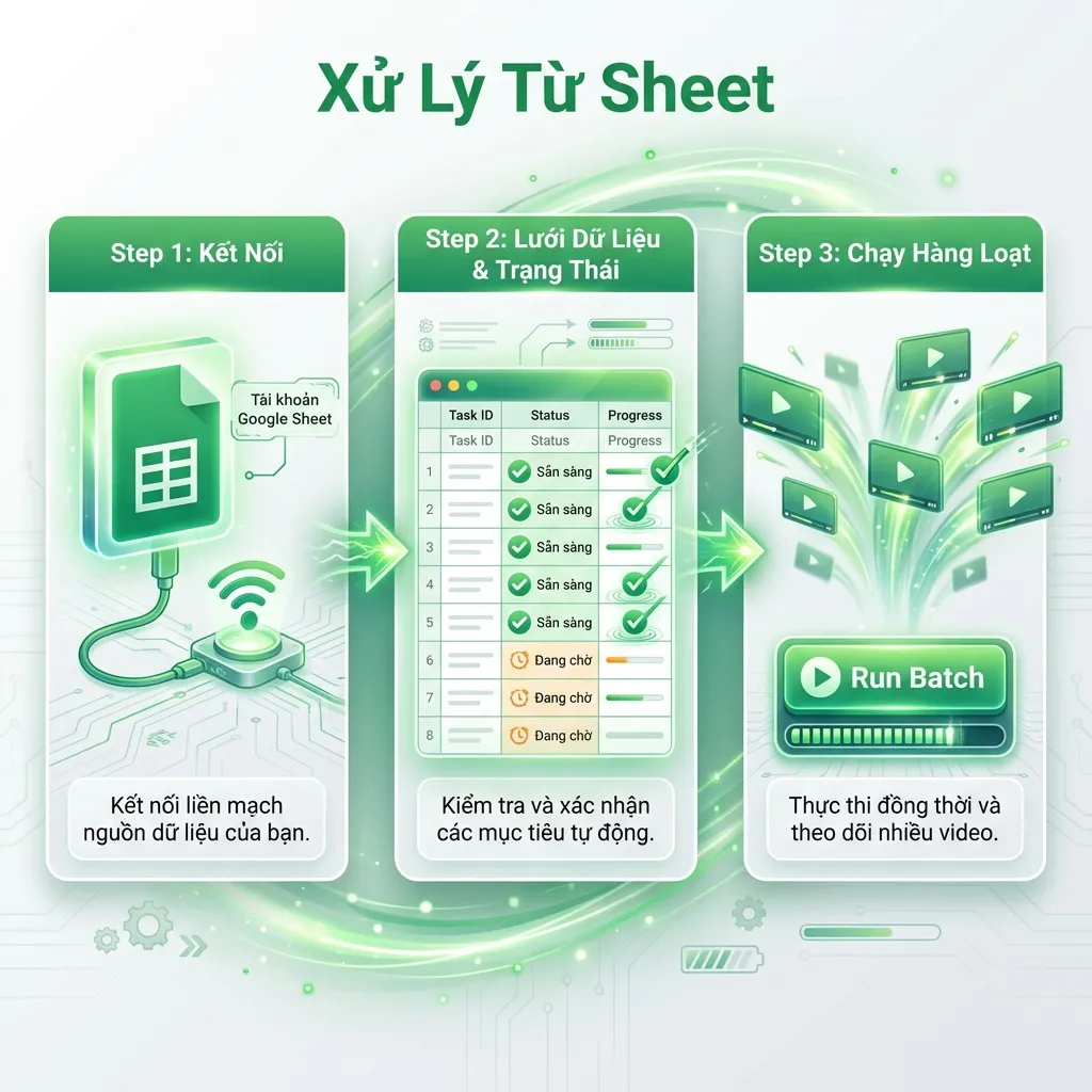 Xử lý từ Google Sheet